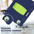 thumbnail image 2 of XYX Case for iPad Air 11 inch M2 2024 (6th Gen), Dual Layer Slim Heavy Shockproof Rugged Protective Cover Case with Kickstand (Navy Lime), 2 of 7