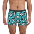 thumbnail image 2 of Goofa Skull Cat Printed Men's Boxer Briefs Underwear, Moisture-Wicking Underwear, Trunk,Soft and Breathable Cotton Underwear-Small, 2 of 9