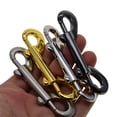 thumbnail image 4 of Goriertaly 4 Pieces Snaps Steel Double End Solid Color Belt Clasp Hook Portable Reusable Removable Heavy Duty Clips Buckles, 4 of 6
