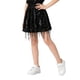 thumbnail image 2 of Falda de lentejuelas para niña, vestido midi con cintura elástica para niñas grandes y medianas, vestido con flecos para espectáculos festivos, vestido de poliéster para niña., 2 of 5