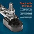 thumbnail image 2 of 4" Ground Power Distribution Terminal Block Battery Bus Bar - Max 300V AC/48V DC, 2 of 8