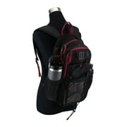 Eastsport Unisex Magna Pro Mesh 17 Backpack, Black/Tibetan Red
