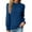 Blue, variant on XFLWAM Long Sleeve Blouses for Women Frill Mock Neck Ruffle Puff Sleeve Tunic Tops Work Casual Loose Shirts with Smocked Cuffs Green S