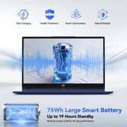 17.3 New Business Laptop, AMD Ryzen 7 7735HS (8C/16T), 16GB RAM 1TB NVMe SSD, Radeon 680M for Light Gaming, PD 100W Type-C WiFi-6E BT5.2 Fingerprint Unlock Backlit Keyboard for Working & Student