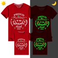 thumbnail image 2 of Camisetas navideñas a juego para la familia, diseño exclusivo, lista traviesa luminosa, 2 of 4