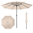 thumbnail image 2 of Pure Garden 9FT Outdoor Vented Patio Umbrella with Easy Crank (Tan), 2 of 9