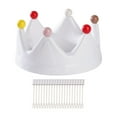 thumbnail image 2 of Plato de frutas con forma de corona, multiusos, ahorra espacio, bandeja para servir frutas y dulces, ideal para comedor, escritorio y sala de estar. Blanco, 2 of 8