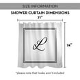 thumbnail image 7 of Creative Products Classic White Monogrammed Shower Curtain - L, 7 of 7