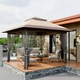 thumbnail image 5 of Kojooin 12'x12' Garden Gazebo Tent - Mosquito Netting & Easy Setup Canopy, 5 of 7