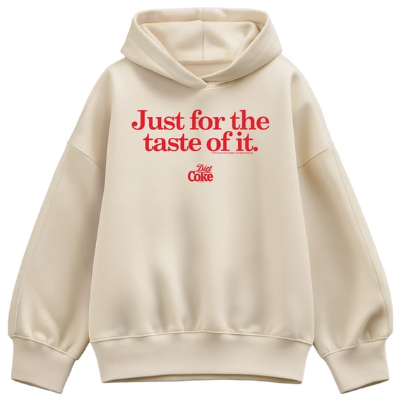 Coca-Cola - Just For The Taste Of It - Ladies Oversized Fleece Hoodie Sweatshirt