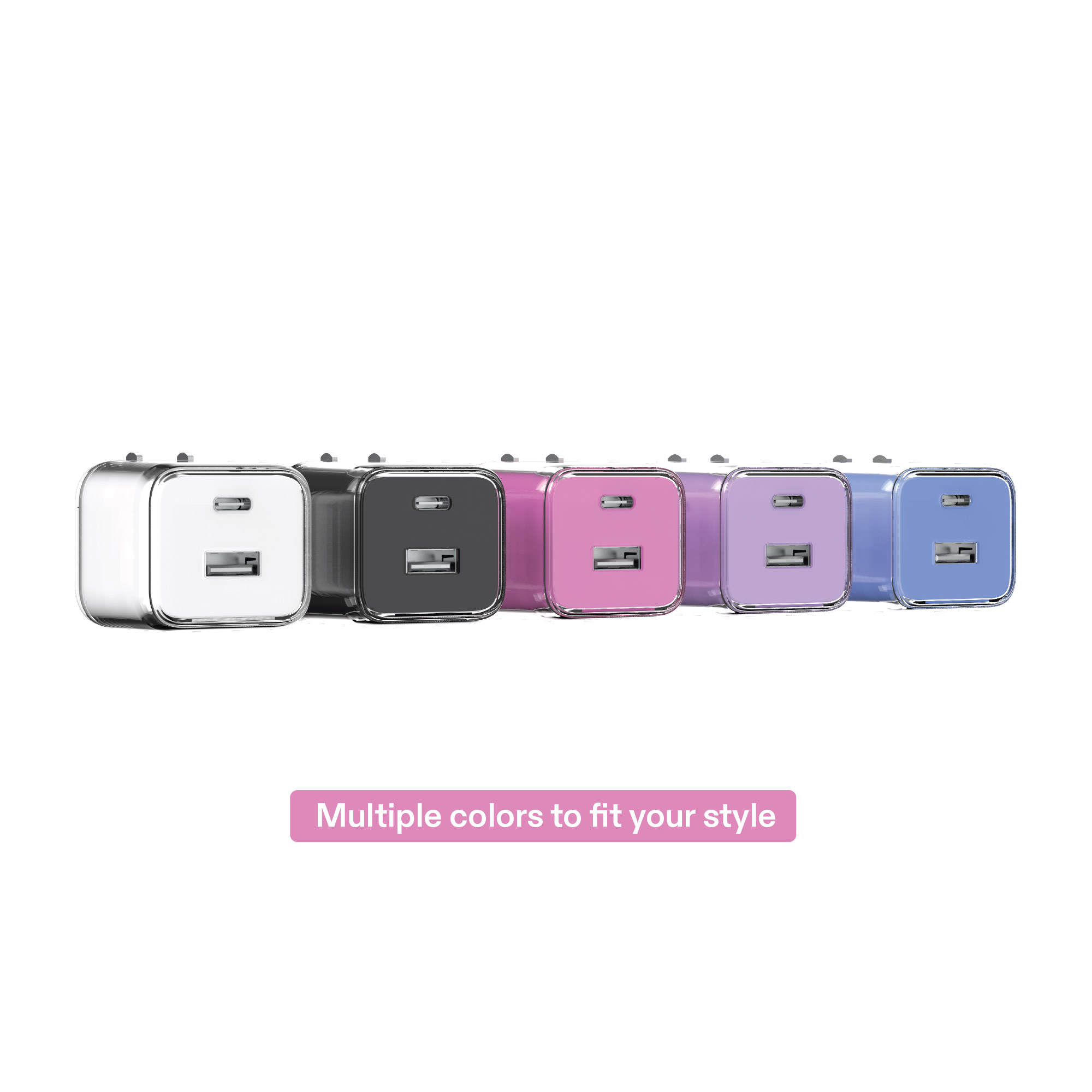 Cargador de pared onn de 32W con doble puerto USB-C y USB-A, carga rápida, certificado USB-IF, enchufe plegable, compatible con iPhone, iPad, AirPods, Samsung Galaxy, Note, Pixel y más - Blanco 6