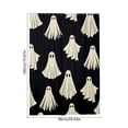 thumbnail image 5 of Waterproof Halloween Ghost Print Shower Curtain, 70.87x47.24 Inch Lightweigt Soap Stain Resistant Black Cloth Bathroom Decor for Apartment Dorm Home Hotel Bathtub Stall Accessories, 5 of 6