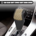 thumbnail image 2 of Funda universal para palanca de cambios de coche, funda para palanca de cambios, funda para palanca de cambios automática, moderna, piel sintética, color negro y beige, 2 of 7