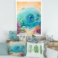 thumbnail image 3 of Designart 'Coral Reef Fishes With Turquoise Ocean Spiral' Nautical & Coastal Framed Art Print, 3 of 4