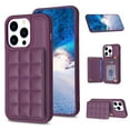 thumbnail image 1 of SaniMore for iPhone 14 Pro Max (6.7" 2022) Case, Flip PU Leather Diamond-Shaped with Built-in Card Slots, Kickstand and Shockproof Anti-drop Phone Case for iPhone 14 Pro Max Wallet Shell, Darkpurple, 1 of 7
