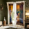 thumbnail image 3 of Manfei Aquatic Bird Pattern Blackout Curtains,Farmhouse Waterfowl Curtains Pack of 2 (42x84 Each), 3 of 6
