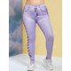 thumbnail image 2 of Leggings de impresión de mezclilla de encaje 3D Rosegal Leggings de talla grande, 2 of 5