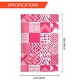 thumbnail image 2 of Rod-Free Courtyard Decorative Flag 12x18in Thick Fabric Four Seasons Universal Durable Not Easy To Fade Disassembly Convenient Hotpink Geometric Patterns_4, 2 of 8