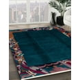 thumbnail image 3 of Ahgly Company Machine Washable Indoor Rectangle Abstract Dark Slate Gray Green Area Rugs, 7' x 9', 3 of 7
