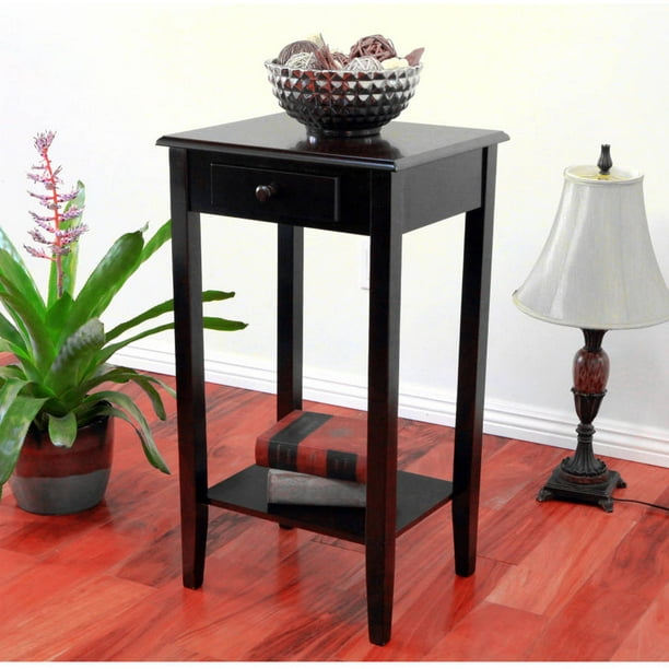 Home Craft End Table/Night Stand with Drawer in Multiple Colors