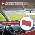 thumbnail image 2 of Estuche para gafas de sol de coche Unique Bargains con visera magnética universal, estuche protector de gafas de ante negro 7.09"x3.54" 1 Pcs, 2 of 7
