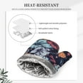 thumbnail image 5 of Kll Flowers Ad Butterflies Oven Gloves And Pot Holders Grill Gloves - Oven Gloves And Pot Holders, Non-Slip Cooking Gloves With Recycled Pads, 5 of 9