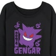 thumbnail image 3 of Pokémon - Gengar - Women's Lightweight French Terry Long Sleeve Shirt, 3 of 5