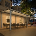 thumbnail image 5 of AECOJOY 10' x 20' Hardtop Gazebo Outdoor Aluminum Pergola ​For Garden, Patio, Backyard-​Black, 5 of 9