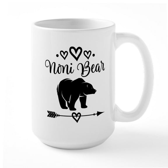 CafePress - Noni Bear Grandma Gift Mugs - 15 oz Ceramic Large White Novelty Mug