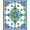Green, Pattern 2, variant on ODIKA 5'x7' Machine Washable Non-Slip Area Rug, Interlocking Maze Motif Contemporary Labyrinth Art High Traffic Rug, Blue, 495719
