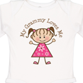 thumbnail image 4 of Inktastic My Grammy Loves Me Girls Long Sleeve Baby Bodysuit, 4 of 5