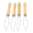 thumbnail image 3 of Oubit One Hand Button Tool,4Pcs Button Hook Wooden Button Hook Helper Button Assist Tool Seamless Integration, 3 of 9