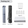 thumbnail image 4 of Ainfox 10x10 ft Pop Up Canopy Tent with 4 Weighted Bags, Instant Outdoor Shade Shelter with Portable Carrying Bag, Waterproof UV Protection Gazebo for Events, Parties and Beach,White, 4 of 6