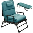 thumbnail image 2 of ABORON Living Room Chairs, 3 in 1 Folding Chair & Bed for Living Room/Bedroom/Office, Folding Lounge Chair Reclining Patio Chairs with Mattress for Indoor Outdoor, 2 of 10