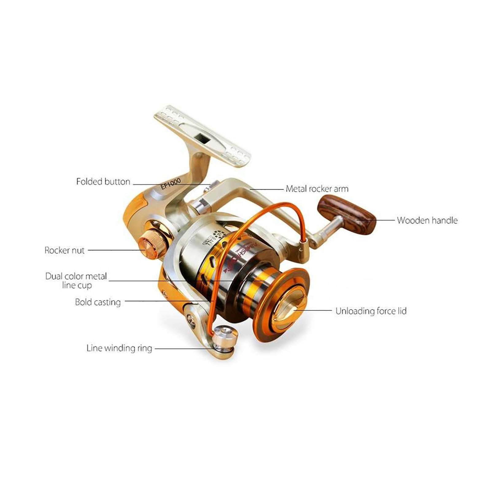 5 ball bearing fishing reels Yolo Sniper Freshwater Reel 1000-6000 Ultralight Spinning Reel 6000 So this features help with Pioneer Voltz-5000 Fishing Spinning Reel