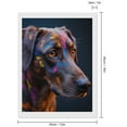 thumbnail image 2 of Diamond Art Kits for Adults - Colorful Painted Dog Portrait 5d Diamond Painting for Adults, Diamond Art for Adults Beginners, Frameless Diamond Painting Kits for Adults for Home Wall Decor, 2 of 7