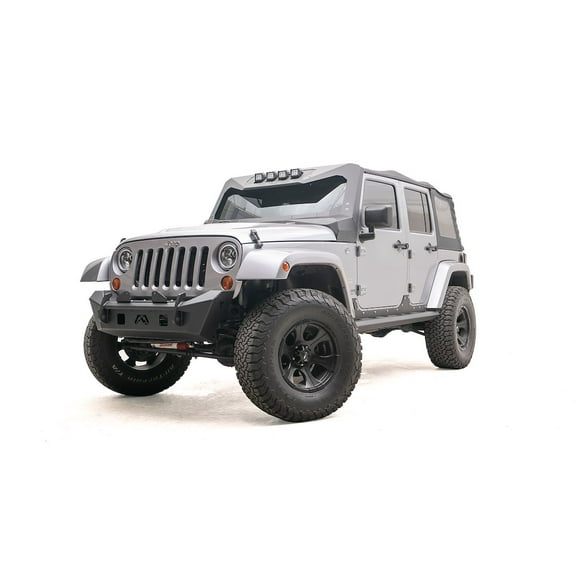 07-18 Wrangler Jk Stubby Bumper With No Guard Matte Black Fits select: 2015-2018 JEEP WRANGLER UNLIMITED, 2012-2014 JEEP WRANGLER