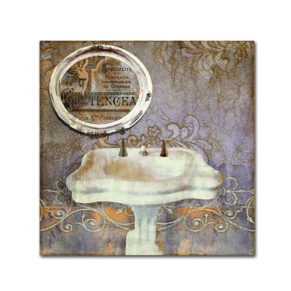 Trademark Fine Art "Salle de Bain II" Canvas Art by Color Bakery