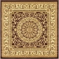 thumbnail image 1 of Unique Loom Versailles Medallion Floral Rug 6' x 6' Square Brown/Ivory, 1 of 10