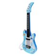 thumbnail image 3 of Guitarra electrónica de simulación para niños, juguete de guitarra inteligente con múltiples modos, instrumento musical de plástico azul, 3 of 14