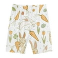 thumbnail image 5 of Easter Shirt for Boys Cute Bunny Print Short Sleeves Crew Neck Tops & Shorts 2 Pieces Set for Boys & Girls Color White Size 5-6 Years, 5 of 7
