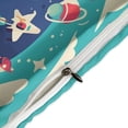 thumbnail image 4 of 3 Pcs Soft Bedding Set, Includes 1 Duvet Cover with Zipper And 2 Pillow,Shams Cartoon Space Astronaut Queen(90"×90"), 4 of 8