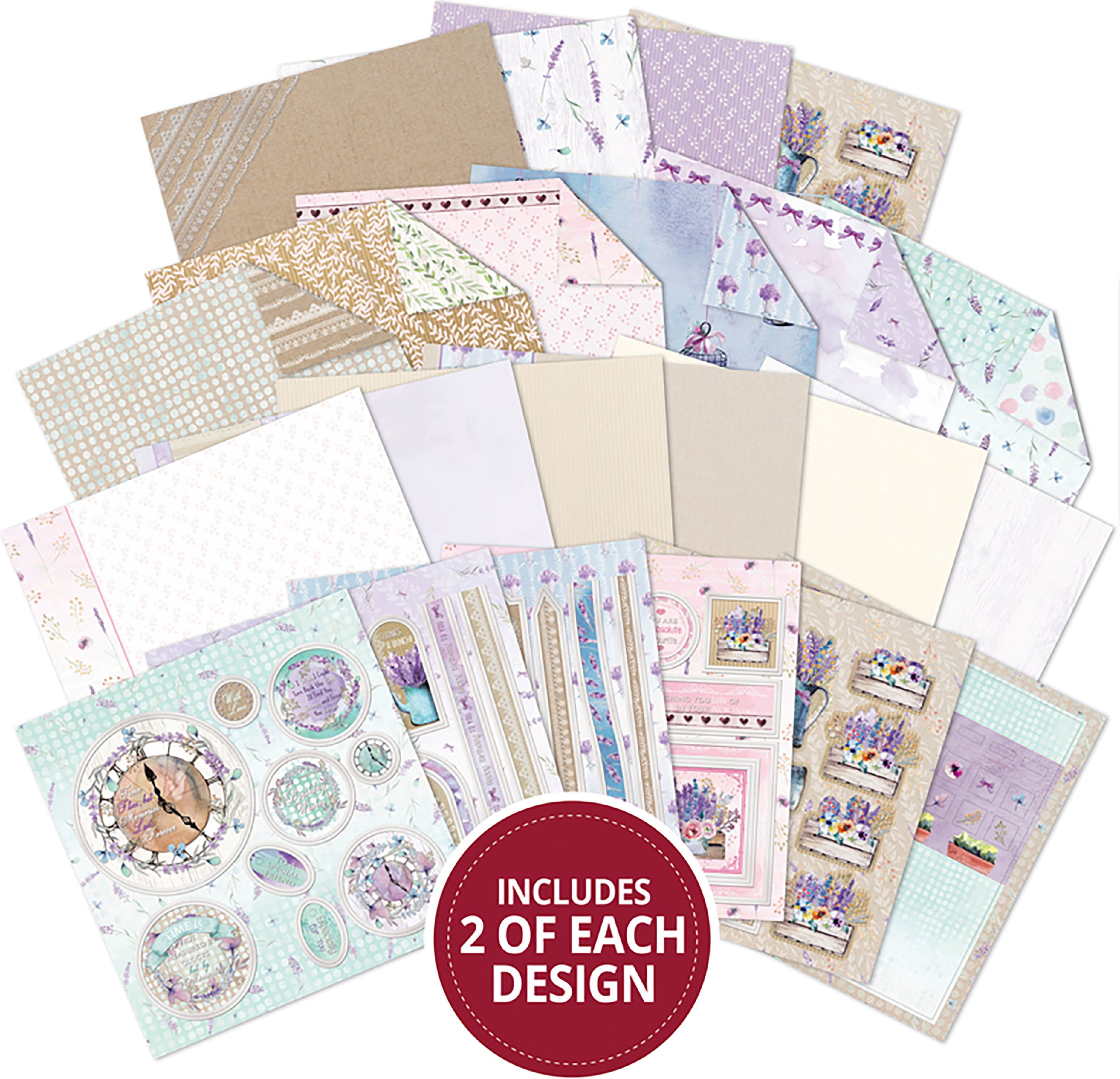 Hunkydory Craft Stack Paper Pad 8"X8" 44/Pkg-Lovely Lavender - Walmart.com