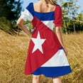 thumbnail image 3 of Cuban Flag Dress women's dresses luxury dress dresses Dress women, 3 of 6