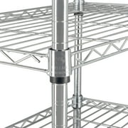 Ktaxon 8-Tier Wire Shelving Unit, Steel Storage Rack for Office Kitchen 23.6 W x 14 D x 71 H, Silver