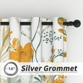thumbnail image 5 of Lfeey Yellow Floral Spring Blackout Curtains, Room Darkening Grommet Window Curtains, 84 Inch Length, 2 Panels, 5 of 6