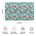 thumbnail image 3 of Pioneer Flower Floral Print Pattern Bathroom Rugs Mat, Non Slip Microfiber Bathroom Rug with Rubber Backing, Soft Mats for Bathroom Floor Tub Shower, 20"x32", 3 of 5