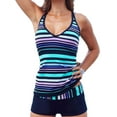 thumbnail image 1 of Women's Summer Shorts Tankini Set Boho Swimsuits Swimwear Beach Bathing Suits, 1 of 4