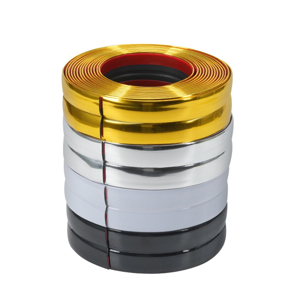 Pvc Adhesive Strip Adhesive Wall Strip Decorative and Practical Easy To Install 6M*2Cm Gold
