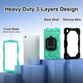 thumbnail image 3 of 360 Rotation Hand Ring Tablet Cover For Samsung Galaxy Tab A9 8.7 inch Case 2023 A8 10.5 S7 S8 11" Plus 12.4" Funda Capa Coque Red-Black A8 10.5 X207, 3 of 6